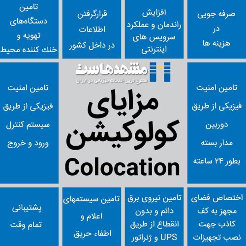 مزایای سرویس کولوکیشن مشهدهاست